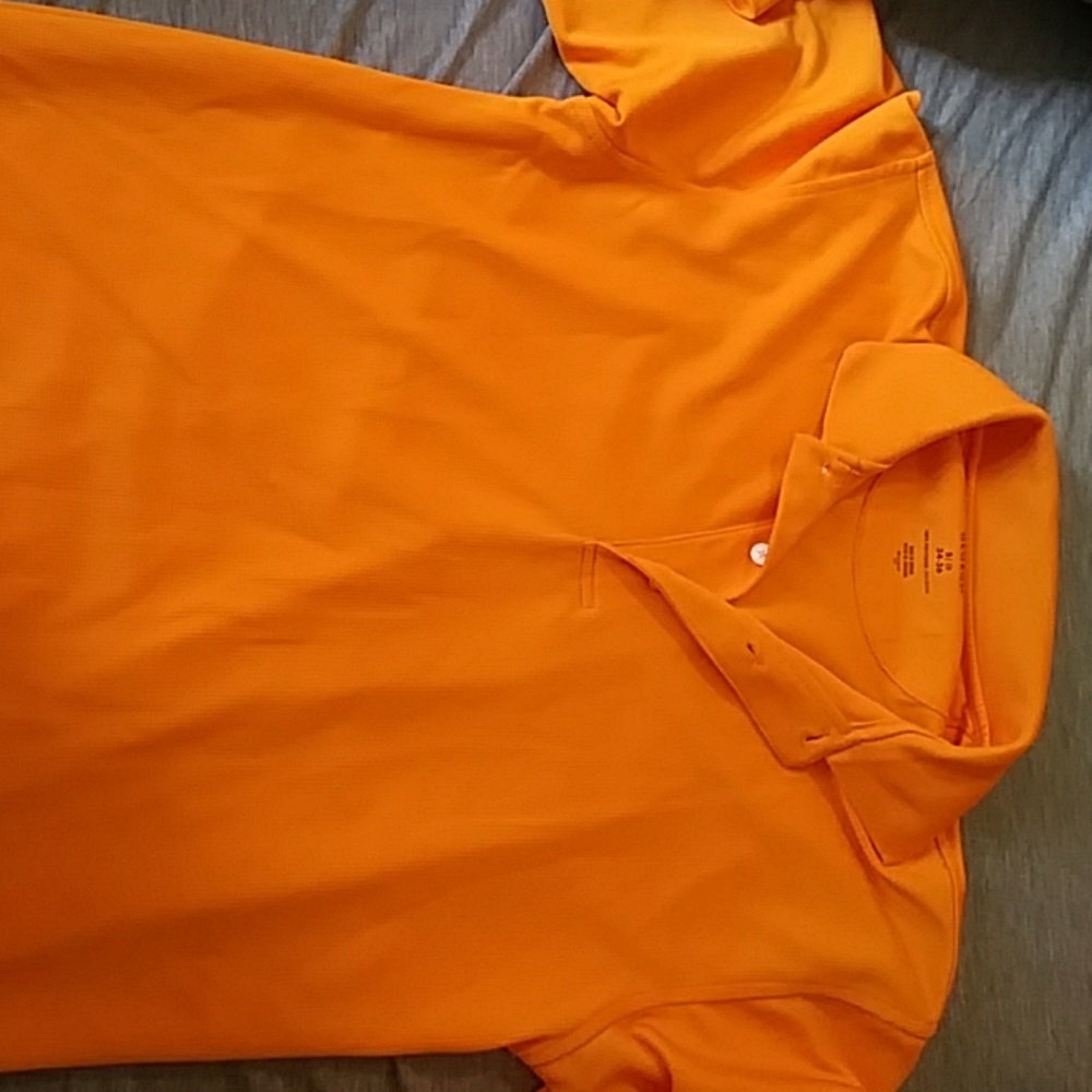 Orange mens polo